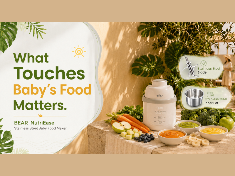 BEAR NutriEase：Stainless Steel Baby Food Maker (Image Credit: PRNewswire)