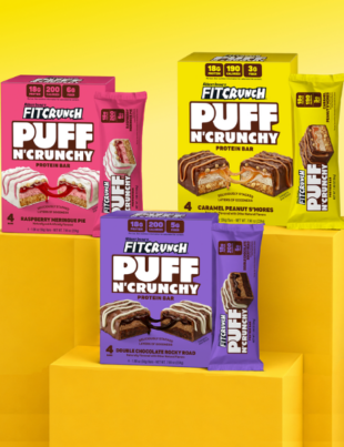 FITCRUNCH Introduces Puff N' Crunchy A First-of-Its-Kind Multi-Texture Protein Bar (Image Credit: PRNewswire)
