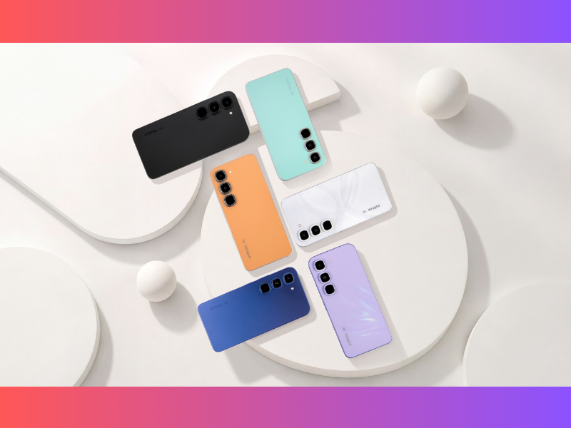 Infinix HOT 70 Pro 5G Colours (Image Credit: PRNewswire)