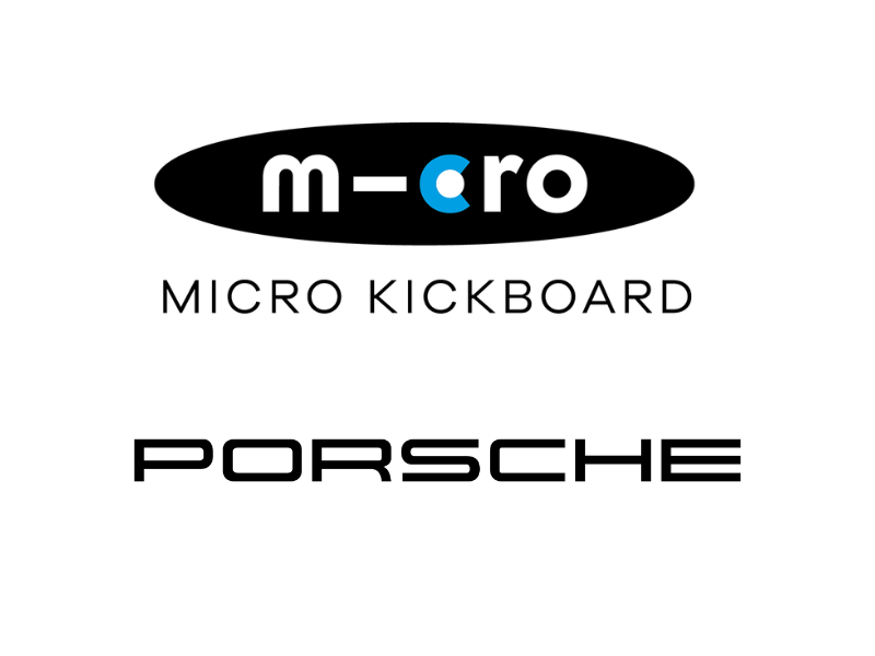 (Image Credit: Micro Kickboard & Porsche offiical websites)