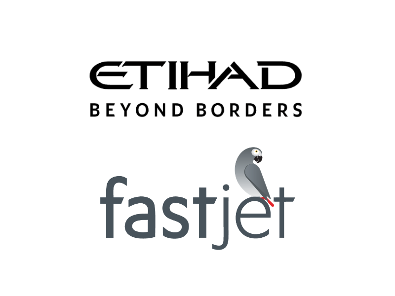(Image Credit: Etihad and Fastjet official websites)