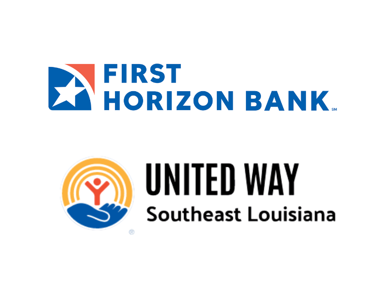 (Image Credit: First Horizon Bank and United Way Southeast Louisiana official websites)