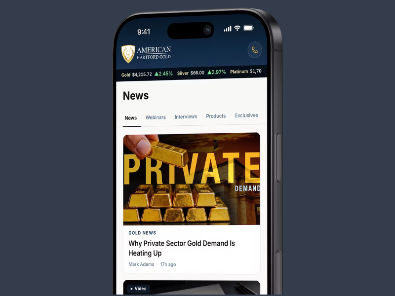 Market News & Insights (Image Courtesy: American Hartford Gold Official website)