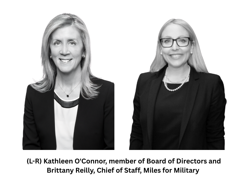 Miles for Military Strengthens Leadership with the Appointments of Chief of Staff and New Board Member (Image Credit: PRNewswire)