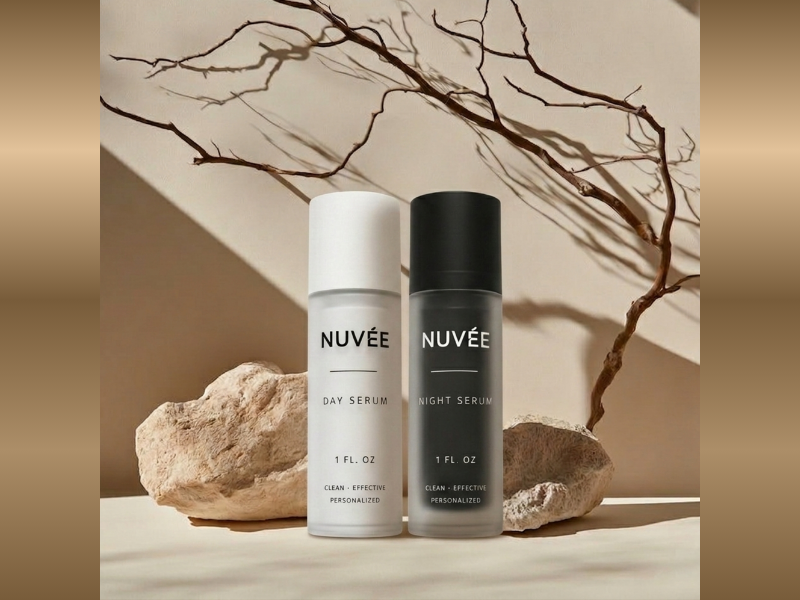 NUVÉE Skin Lab's AI model analyzes six key dimensions of skin health to generate high-performance, bespoke serum formulas for optimal daily performance. (Image Credit: PRNewswire)