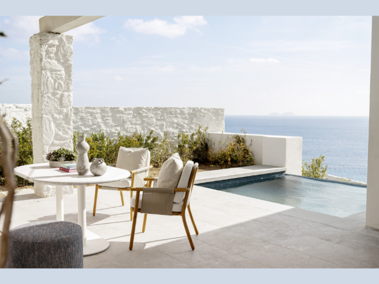Now Open Four Seasons Hotel Mykonos Blends Timeless Luxury with the Spirit of the Island (Image Credit: PRNewswire)