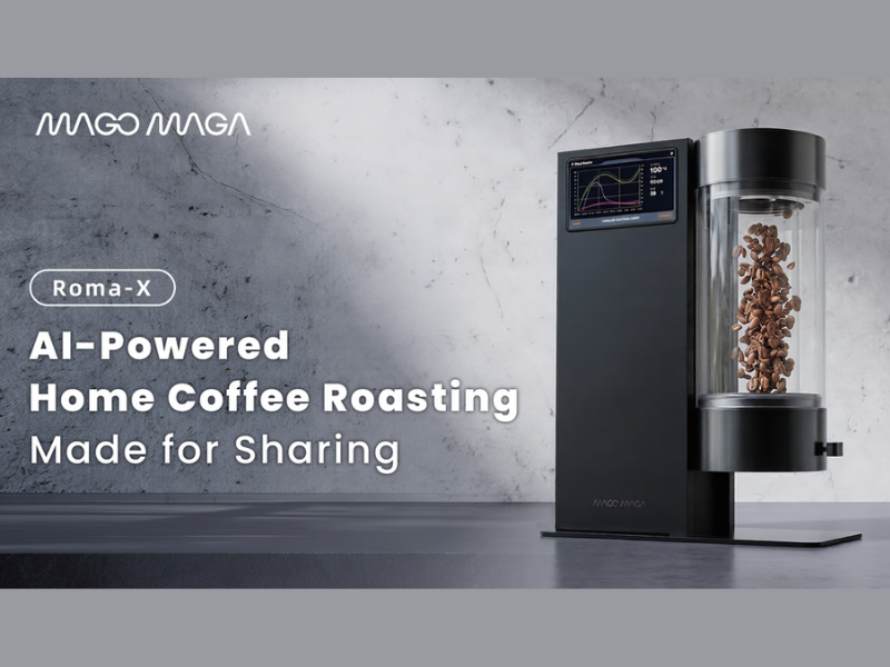 Roma-X: Mago Maga AI-powered home coffee roaster (Image Credit: PRNewswire)