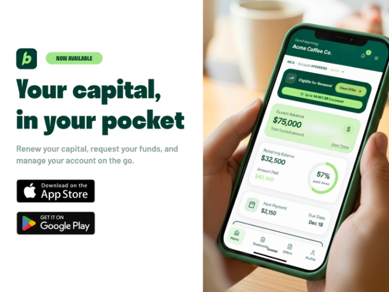 The Byzfunder app is here. Renew your capital, request funds, and manage your account from anywhere — no calls, no waiting on business hours (Image Credit: PRNewswire)