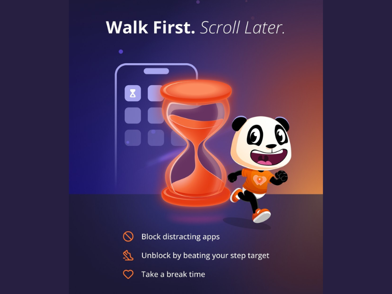 Walking Mode feature by WeWard (Image Courtesy: PRNewswire)