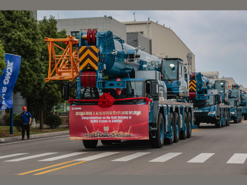 XCMG Delivers Complete Wheeled and Crawler Crane Fleet to Sarens (Image Credit: PRNewswire)