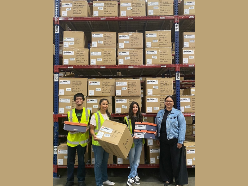 Barrett’s team celebrates the successful go-live of STOKE Shoes in Montebello, California (Image Courtesy: PRNewswire)
