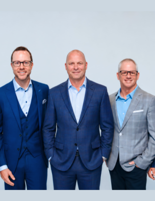 BrandONE partners (left to right) Peter Barkman, Michael Mudd, JT Thiessen, Dave Schaefers, Jason Barclay (Image Credit: PRNewswire)