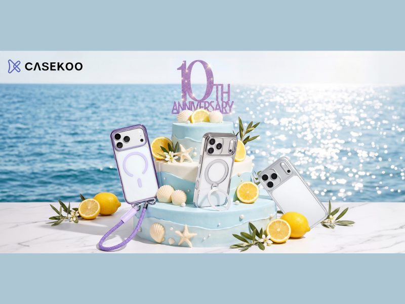 CASEKOO Celebrates 10th Anniversary, Unveiling the Journey from Protection to Liberation (Image Credit: PRNewswire)