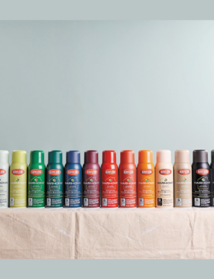 Krylon Harmony pairs a premium water-based formula with 16 SKUs across gloss, satin and matte finishes, offering a versatile range of colors for today’s DIY projects (Image Credit: PRNewswire)