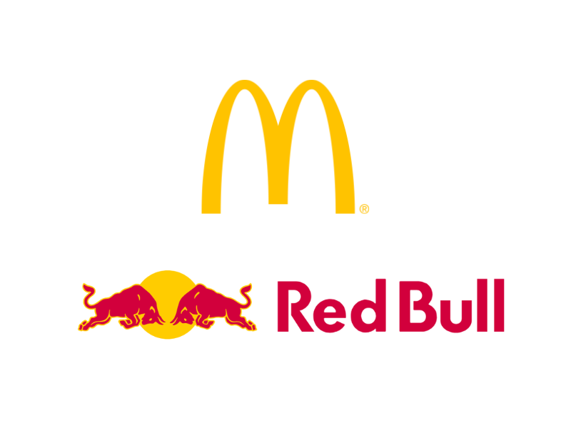 (Image Credit: McDonald and Red Bull official website)