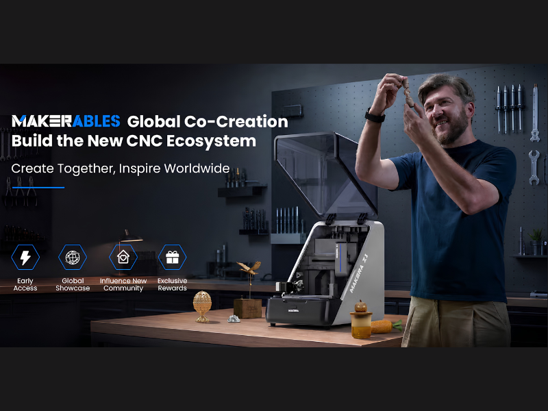 Makera has launched a Co-Creation Contest on Makerables (Image Credit: PRNewswire)