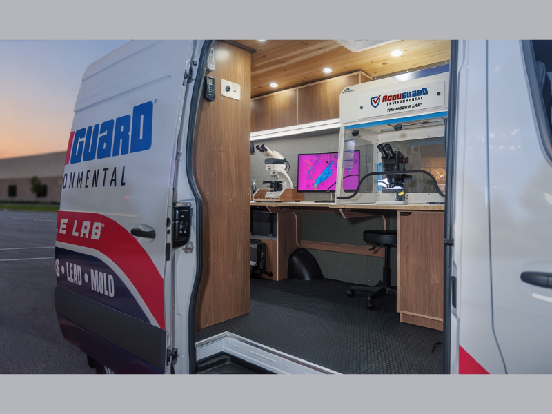 New franchise opportunity, AccuGuard Environmental, offers an innovative approach to environmental testing through The Mobile Lab (Image Courtesy: PRNewswire)