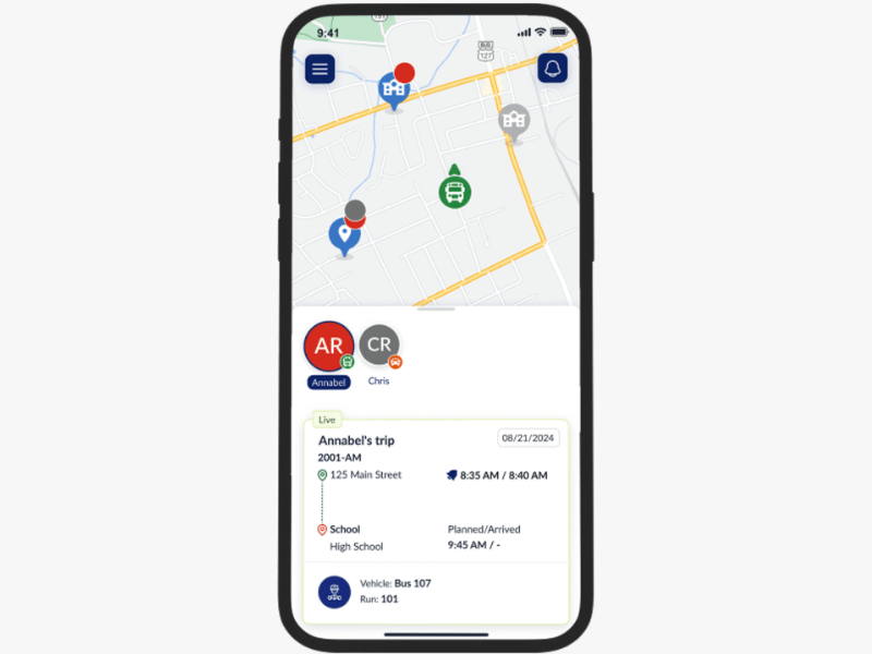 Seamlessly connected technology (Image Courtesy: First Student Official website)