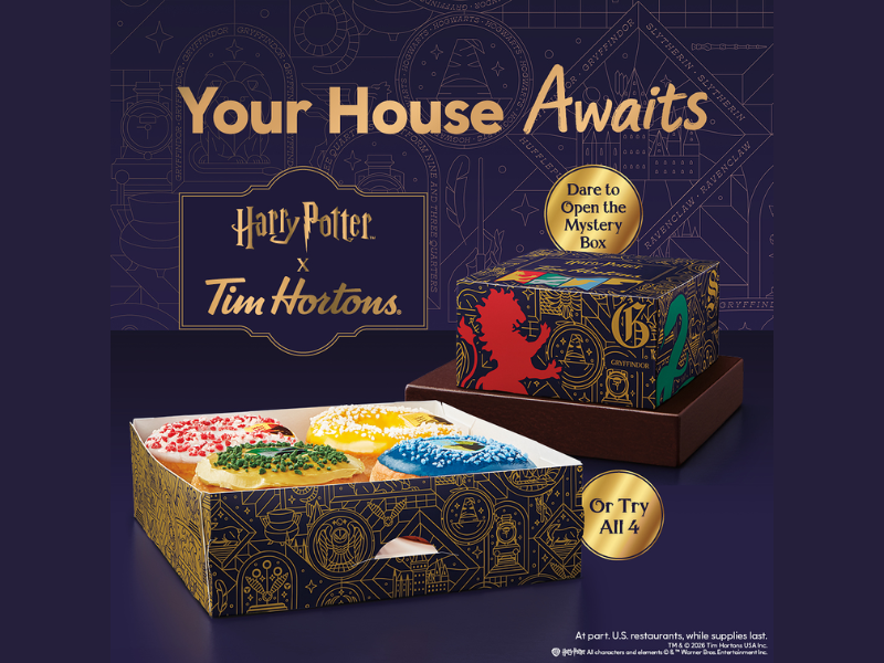 Tim Hortons Launches Harry Potter Inspired Menu and Merch for 'Back to Hogwarts' (Image Credits: PRNewswire)