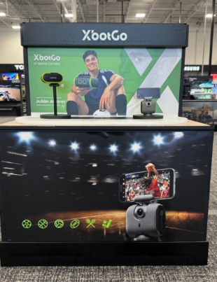 XbotGo AI Sports Cameras available in store at Best Buy (Image Credit: PRNewswire)