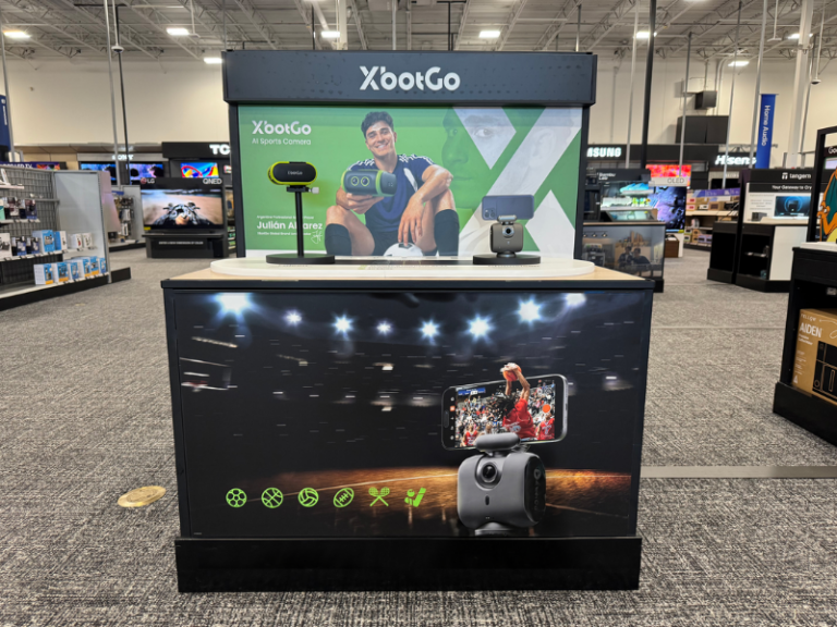 XbotGo AI Sports Cameras available in store at Best Buy (Image Credit: PRNewswire)