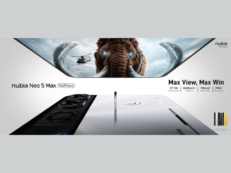 nubia Neo 5 Max with 7.5-Inch Display Lands as a New PadPhone Category (Image Credit: PRNewswire)