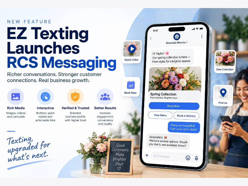 EZ Texting launches RCS messaging (Image Courtesy: PRNewswire)