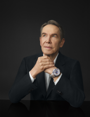 Jeff Koons wearing the Hublot MP-14 Origin by Jeff Koons (Image Courtesy: PRNewswire)