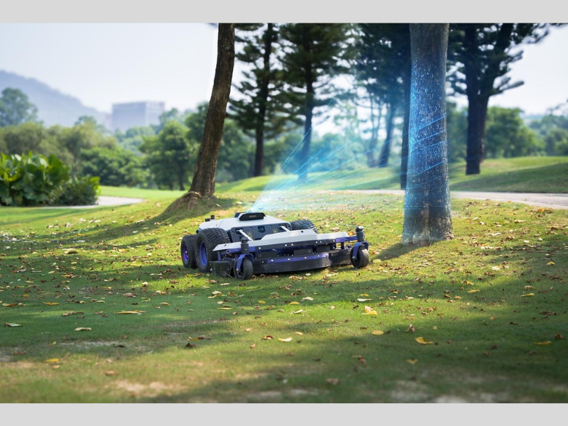 PANDAG commercial lawn mower with LiDAR technology and sensor fusion for golf course and landscape maintenance (Image Courtesy: PRNewswire)