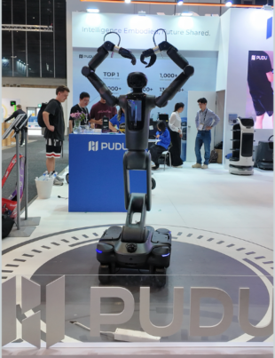 PUDU D7 Semi-humanoid Intelligent Robot Makes Its European Debut (Image Courtesy: PRNewswire)