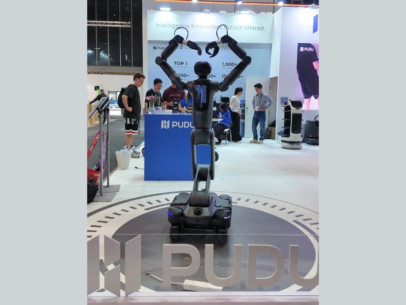 PUDU D7 Semi-humanoid Intelligent Robot Makes Its European Debut (Image Courtesy: PRNewswire)