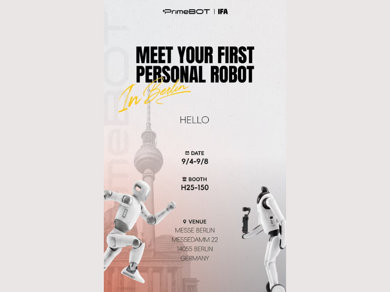 PrimeBOT IFA 2026 (Image Courtesy: PRNewswire)