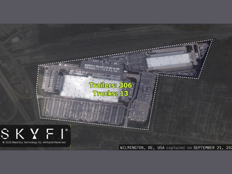 A sample image of SkyFi's imagery and analytics in its 'Satellite Intelligence' Robinhood Agents App (Image Courtesy: PRNewswire)