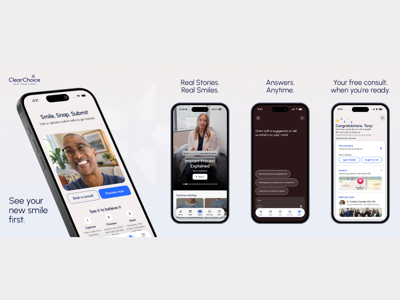 ClearChoice Patient App (Image Courtesy: PRNewswire)