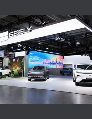 Geely Booth at Paris Auto Show (Image Courtesy: PRNewswire)