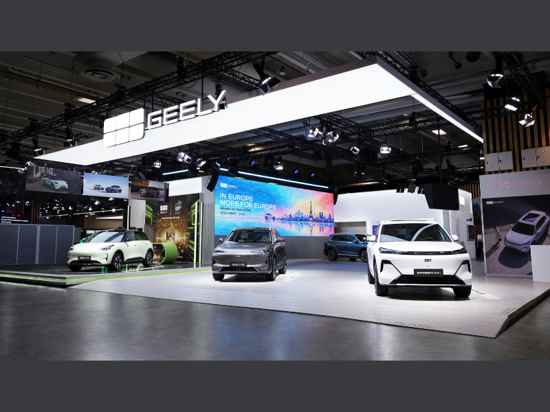 Geely Booth at Paris Auto Show (Image Courtesy: PRNewswire)