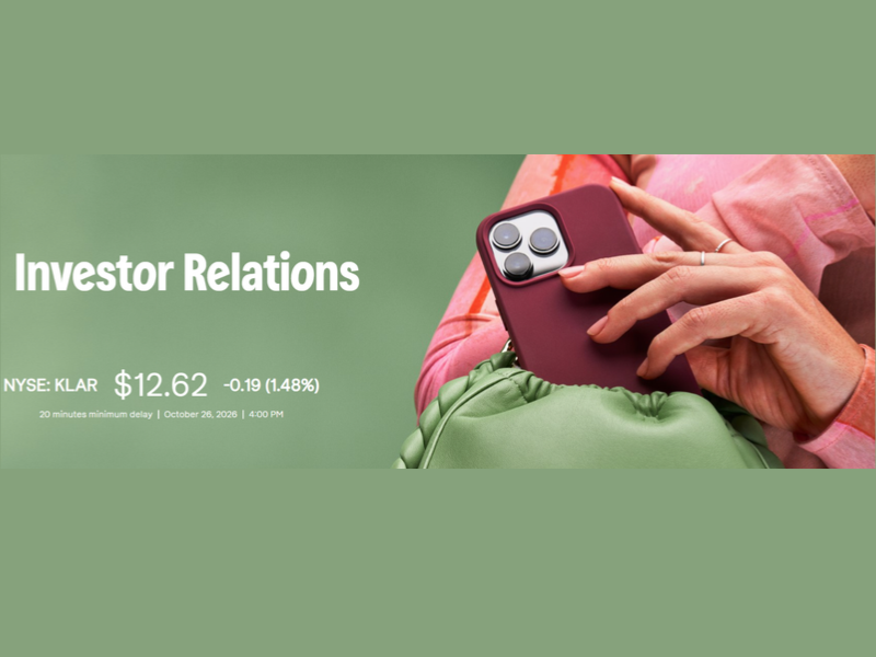 Investor Relations (Image Courtesy: Klarna Official wrebsite)