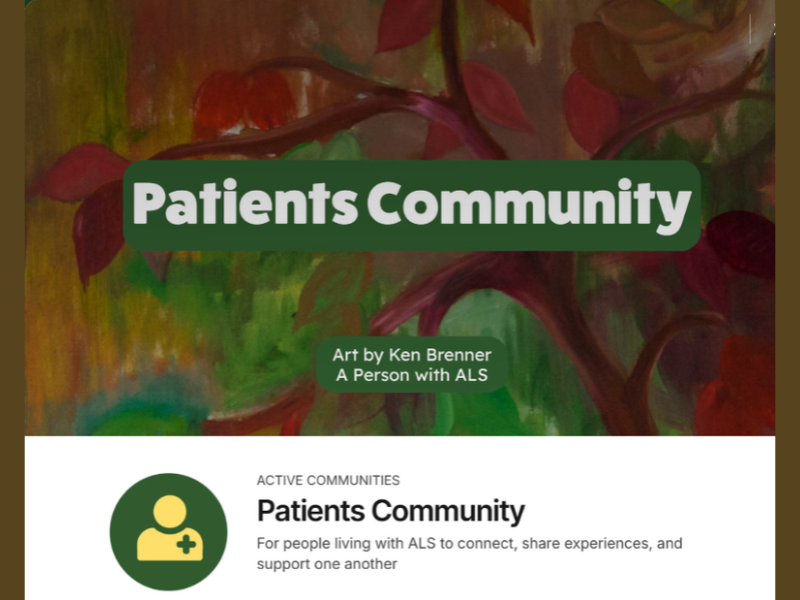 Patients Community (Image Courtesy: ALS.Community Official website)