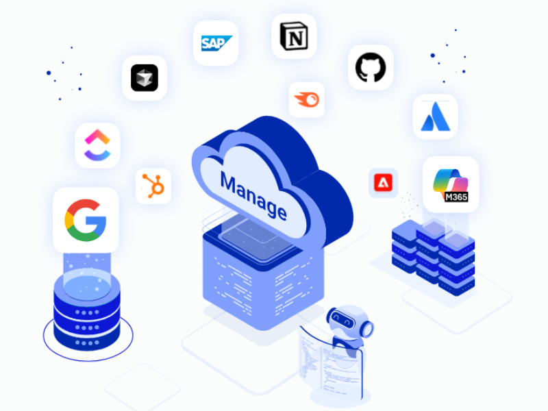 SaaS Apps and AI Agents with CloudFuze Manage (Image Courtesy: CloudFuze Official website)