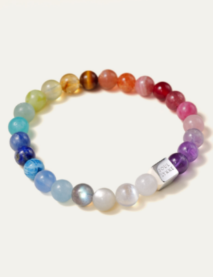 Soul Lykke's flagship "The Earth's Palette" bracelet, featuring twenty-five premium natural gemstones arranged in a seamless chromatic gradient (Image Courtesy: PRNewswire)
