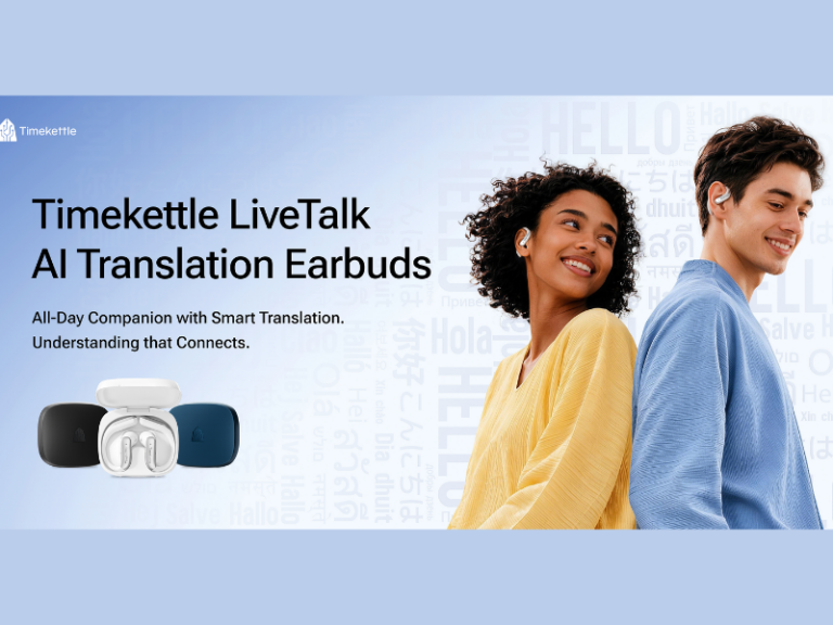Timekettle LiveTalk AI Interpreter Earbuds, open-ear earbuds designed for everyday real-time translation (Image Courtesy: PRNewswire)